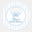 Search for blue seashell stickers Stripes
