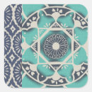 Search for batik pattern stickers Turquoise