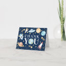 Search for outer space thank you cards Baby shower