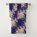 Search for blush and navy bath towels Floral