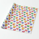 Search for rainbow holiday wrapping paper Hearts