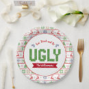 Search for ugly christmas sweater plates Holiday party