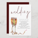 Search for champagne flute wedding invitations Modern