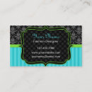 Search for blue damask business cards Antique