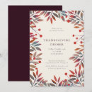 Search for botanical thanksgiving invitations Burgundy