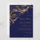 Search for damask monogram invitations Calligraphy