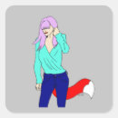 Search for blue fox stickers Girl