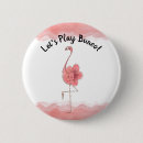 Search for pink flamingo badges Watercolor
