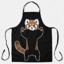 Search for red panda aprons Cute