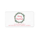 Search for holly berries return address labels Festive