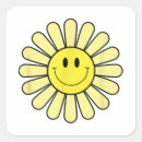 Search for happy face flowers stickers Yellow
