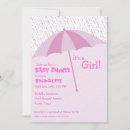 Search for pink umbrella invitations Shower