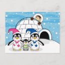 Search for fun penguins postcards Illustration