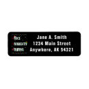 Search for naughty return address labels Candy cane