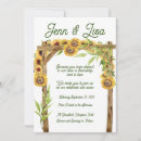 Search for rustic wooden wedding invitations Sunflower