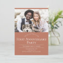Search for 1st anniversary party invitations Minimalist