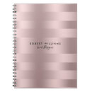 Search for rose gold stripes notebooks Elegant