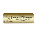 Search for gold 50th return address labels Fiftieth birthday
