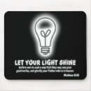 Search for shining light mousepads Christian