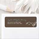 Search for flowering trees return address labels Rustic