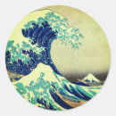 Search for vintage japan stickers Great wave off kanagawa