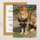 Search for african invitations Lion