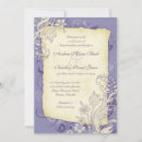 Search for purple and ivory wedding invitations Chic