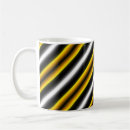 Search for yellow and white stripes mugs Black