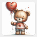 Search for teddy bear valentine stickers Balloon