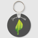 Search for leaf design key rings Green