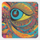 Search for vintage hippie art stickers Psychedelic