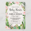 Search for pink cactus baby shower invitations Rustic