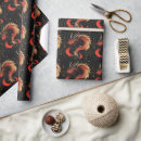 Search for chinese dragon wrapping paper Red