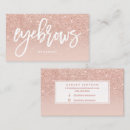 Search for eyebrows business cards Typography