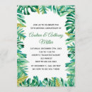 Search for tropical anniversary party invitations Botanical
