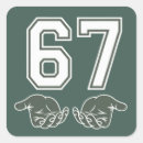 Search for number 67 stickers Six seven meme