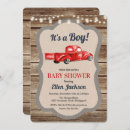 Search for vintage truck baby shower invitations Rustic