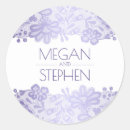 Search for lavender lace wedding stickers Violet