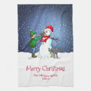 Search for funny christmas tea towels Snow