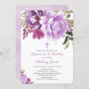 Search for lilac christening invitations Cross
