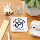 Search for dark blue and white key rings Sailing on the seas