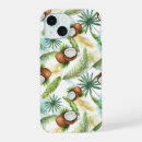 Search for palm tree leaves iphone cases Watercolor