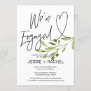 Search for eucalyptus engagement party invitations Watercolor greenery