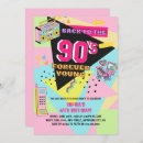 Search for back to the 80s invitations Pink
