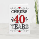 Search for black white 40th birthday cards Forty