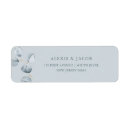 Search for blue and grey return address labels Minimalist