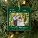 Search for old christmas tree decorations First christmas married