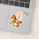 Search for funny cowboy stickers Animal