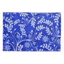 Search for decorative floral pillowcases Blue