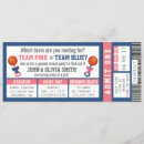 Search for basketball ticket invitations Blue
